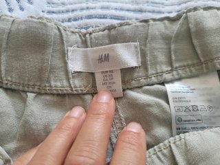 Pantalón lino mujer talla XS H&M