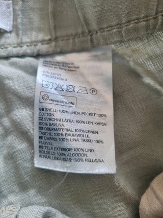Pantalón lino mujer talla XS H&M