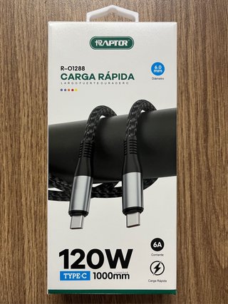 Cable Tipo C 120W Carga Rápida