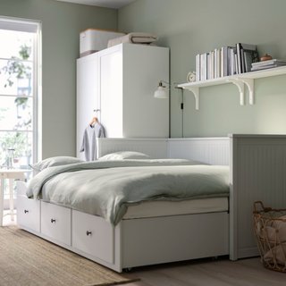Cama nido blanca con cajones