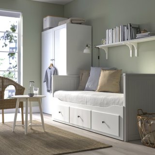 Cama nido blanca con cajones