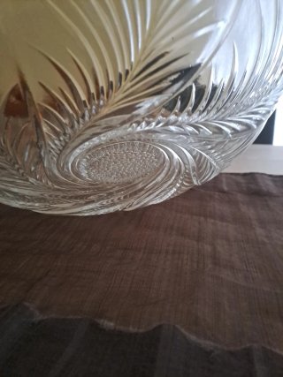 Centro de mesa de cristal floral
