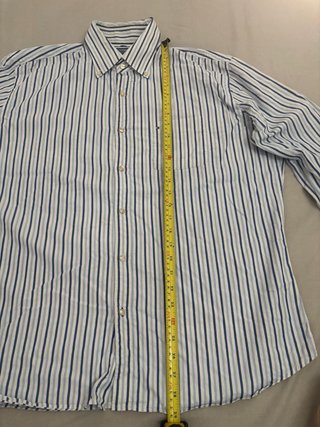 Camisa Tommy Hilfiger Rayas Azul y Blanca