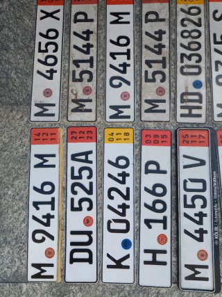 22 Targhe auto d'epoca Germania