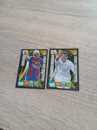 2 Cromos Balón de Oro Adrenalyn 16-17