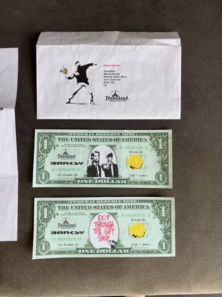 Billetes Banksy Dismaland Originales