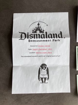 Billetes Banksy Dismaland Originales