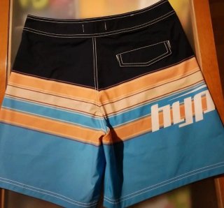Bañador Bershka Caballero Azul/Naranja