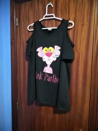 Camiseta Tirantes Mujer Pantera Rosa Talla M