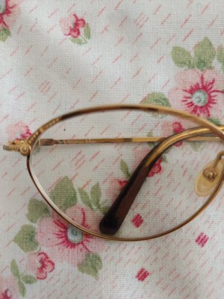 Gafas Christian Dior doradas y marrones