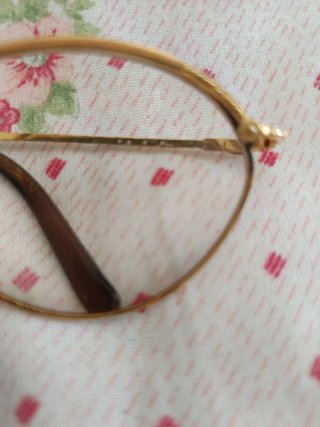 Gafas Christian Dior doradas y marrones
