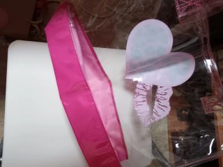 Bolsa de playa transparente con corazón