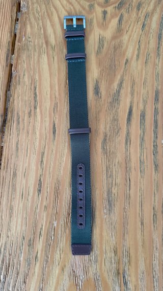Correa Hamilton 20mm Nato Marrón/Verde Sin Usar
