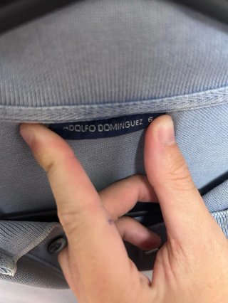 Polo Adolfo Domínguez Azul Talla L