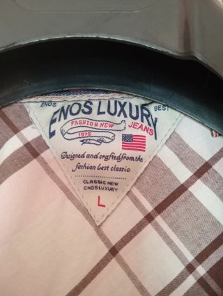 Camisa cuadros manga corta Talla L