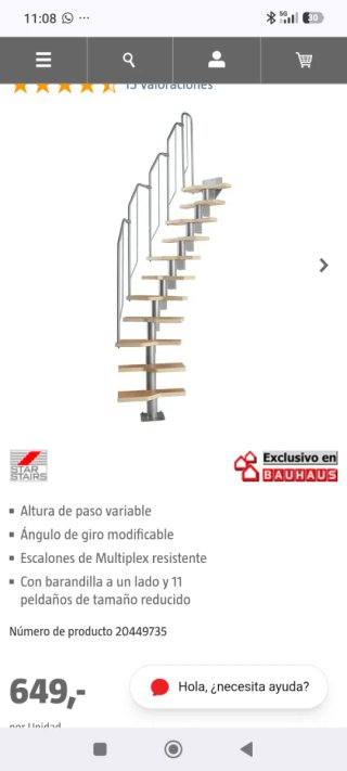 Escalera interior modular Star Stairs