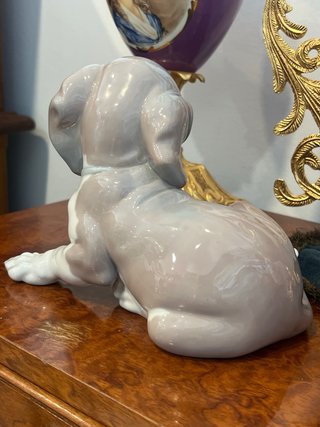 Figura Lladró Perro con Caracol