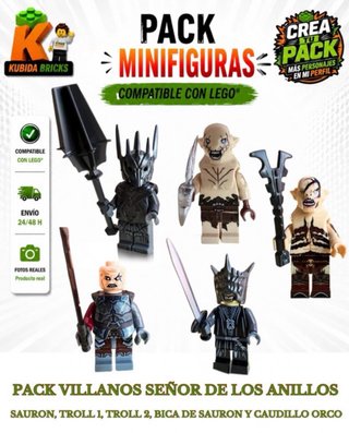 Pack Lego Villanos Señor de los Anillo. Compatible