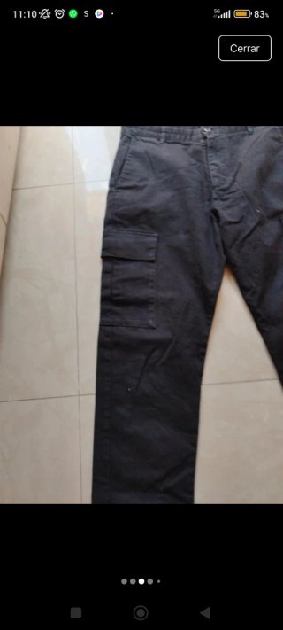 Pantalón cargo largo hombre