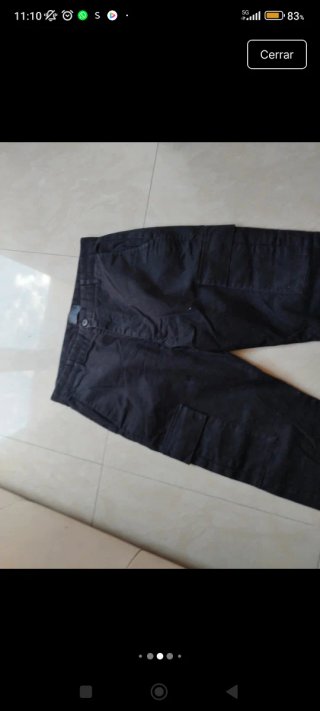 Pantalón cargo largo hombre