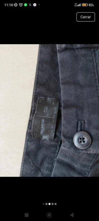 Pantalón cargo largo hombre