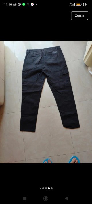 Pantalón cargo largo hombre