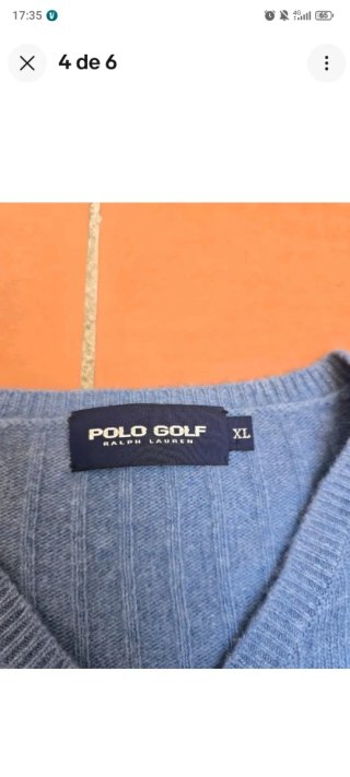 Jersey Polo Ralph Lauren Azul Claro Talla XL