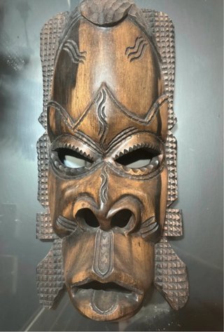 Conjunto 2 Máscaras Decorativas Madera