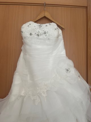 Vestido de Novia Blanco con Pedrería