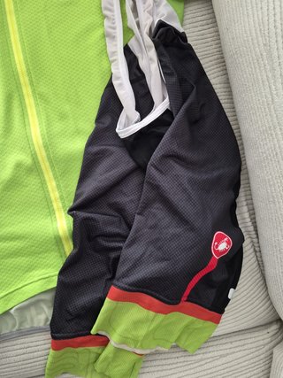 Conjunto ciclismo Castelli maillot verde + culotte