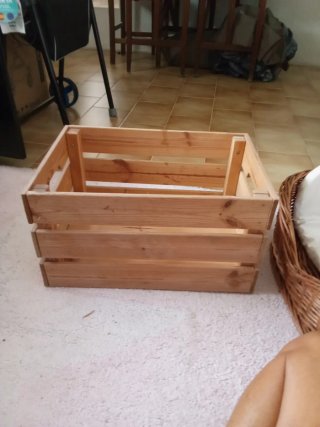 Caja de madera para almacenaje 46x31x25