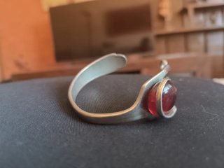 Pulsera artesanal forma de tenedor
