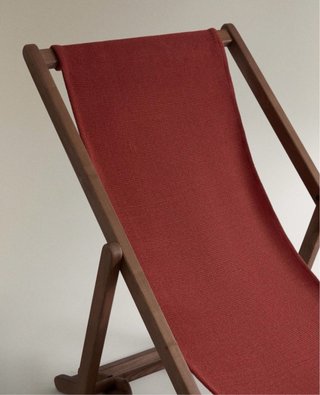 Tumbona plegable Zara Home madera y algodón