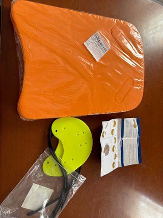 Lote tablas y palas natación