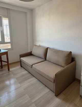 Sofá Cama Beige Tela
