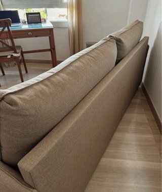Sofá Cama Beige Tela