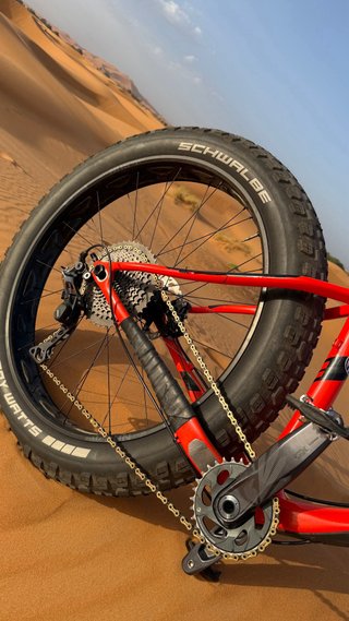Bicicleta Trek Fat Bike Roja