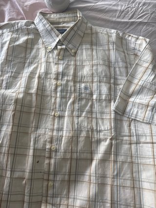 Camisa Burberry cuadros beige y marrón