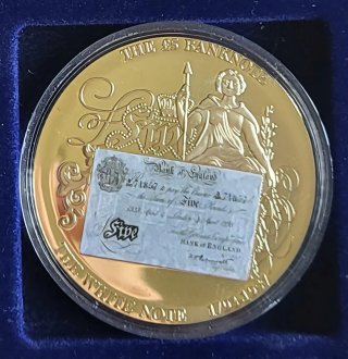 Collezione di medaglie di Banconote Britanniche