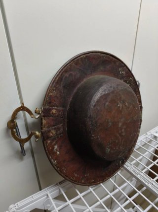 Brasero Cobre y Latón Antiguo Decorativo