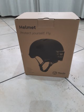 Casco Negro con Luz LED