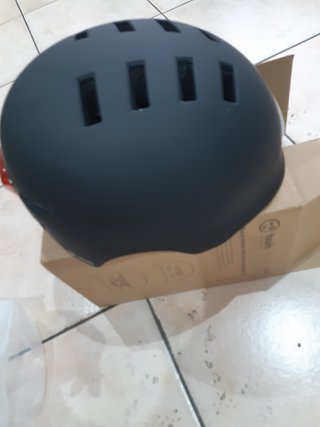 Casco Negro con Luz LED