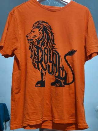 Camiseta Naranja León Hombre