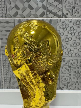 Réplica Copa Mundial Fútbol Dorada
