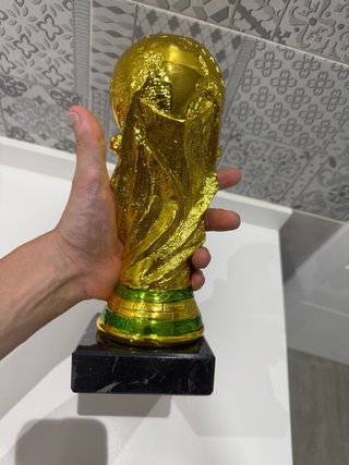 Réplica Copa Mundial Fútbol Dorada