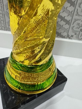Réplica Copa Mundial Fútbol Dorada