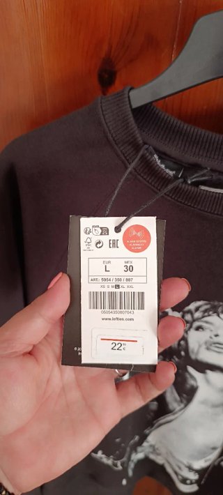 Sudadera Lefties Negra Talla L