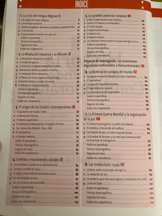 Historia del mundo contemporáneo 1o bachillerato
