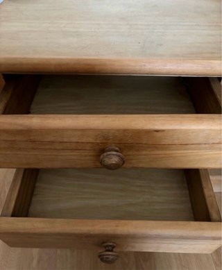 Mesitas de noche de madera (2 unidades)