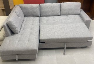 20%Descuento Sofá Cama Chaise Longue con ArcónGris
